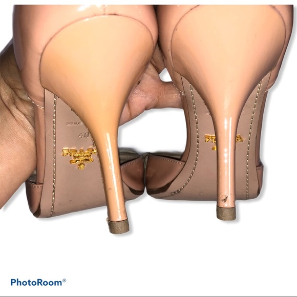 PRADA Patent Leather Bow Accents D'Orsay Pumps - Picture 10 of 10